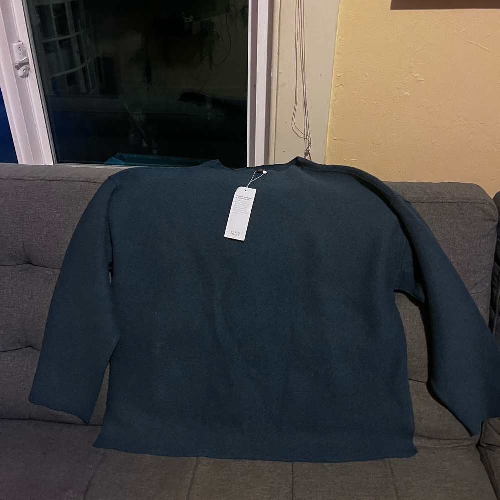 Women’s Blue Sweater: Eileen Fisher